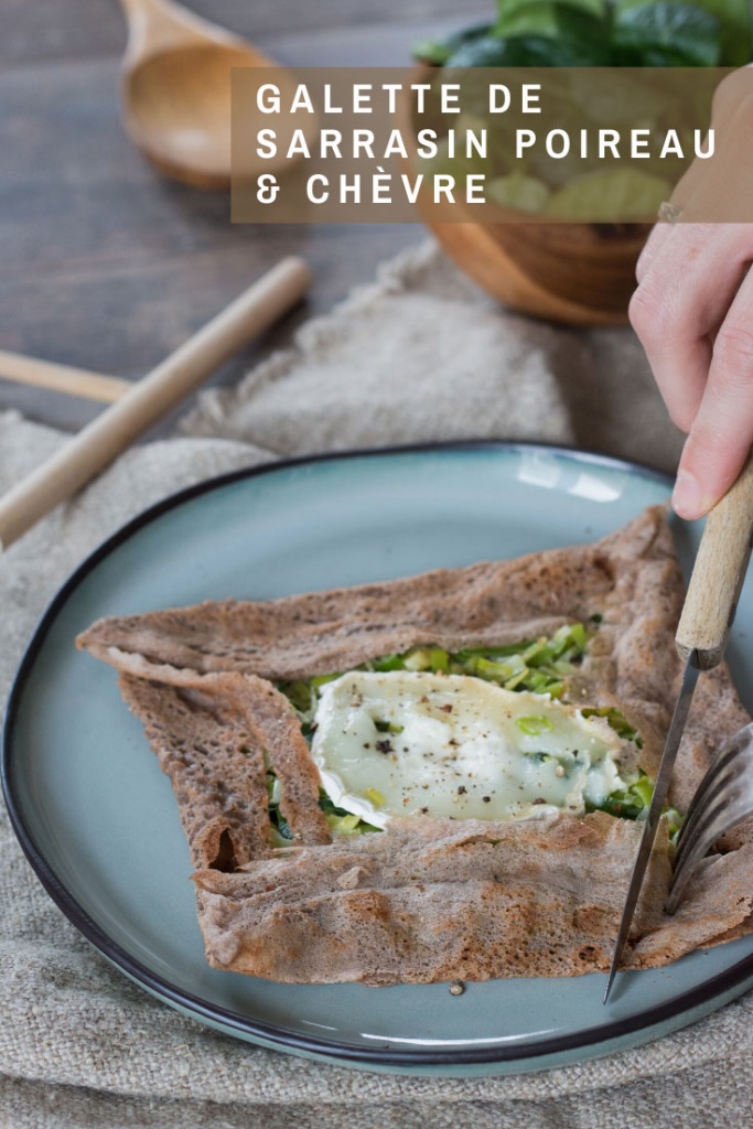 Galette de sarrasin poireau et chèvre recette Pinterest