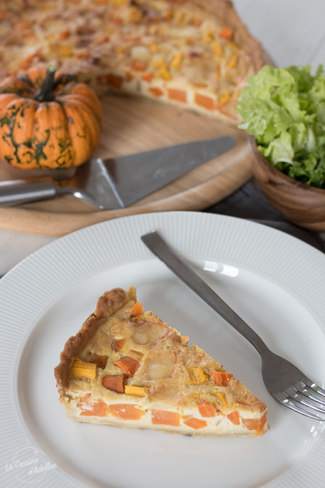 Quiche carottes et courge recette facile et rapide