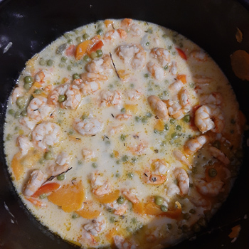 Matinal - Crevettes sautées à la crème #