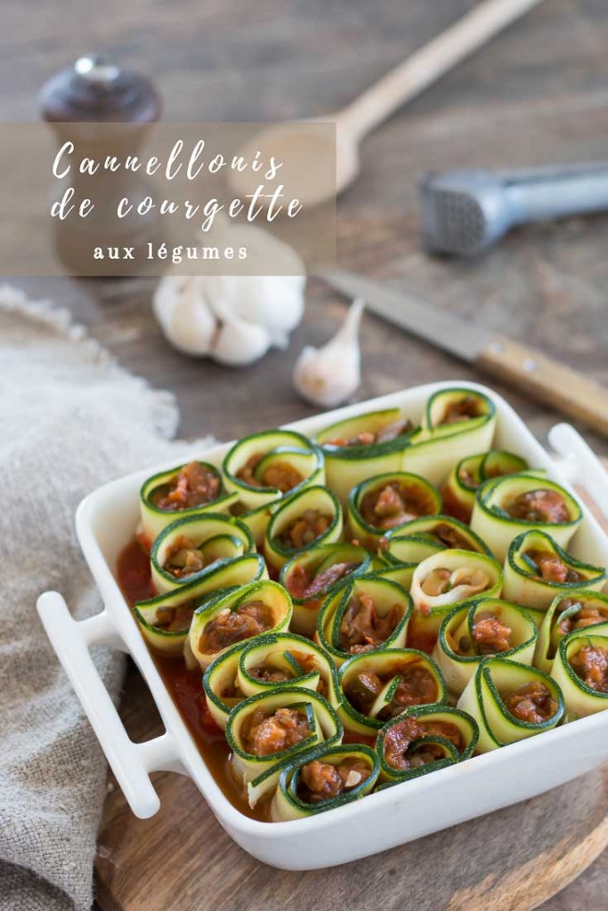 Cannellonis de courgette aux legumes recette Pinterest