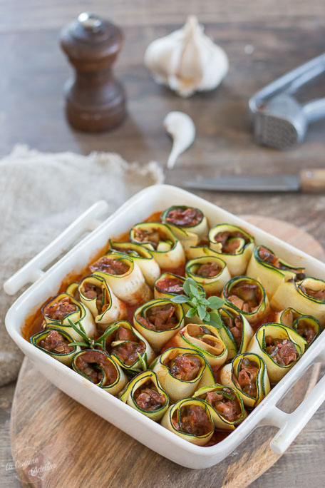 Cannellonis de courgette farcis aux légumes