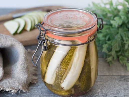 Courgettes au vinaigre comme des pickles recette