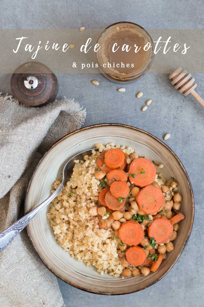 Tajine de carottes et pois chiches recette Pinterest