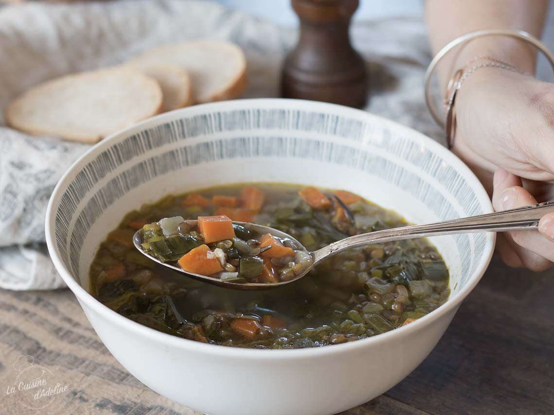 Soupe De Lentilles Carottes Et Poireau La Cuisine D Adeline