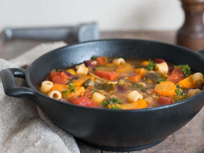 Minestrone recette de soupe italienne