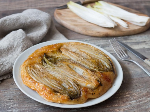 Tarte tatin d'endives au chèvre recette facile