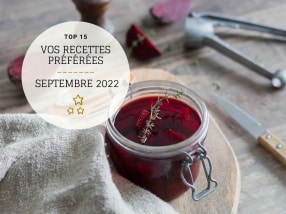 Recettes préférées en Septembre 2022