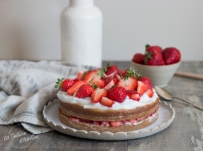 Gâteau sans sucre vanille fraises pour bébé recette